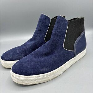 Sam Edelman Boot Womens 8.5 Blue Margot High Top Sneaker Ankle Comfort Casual‎